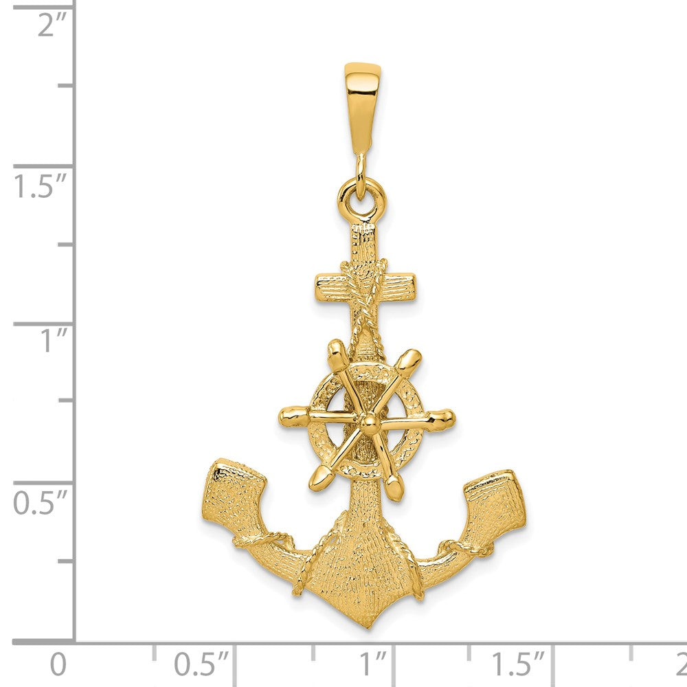 10k Yellow Gold 26 mm Anchor Charm (3.71 grams)