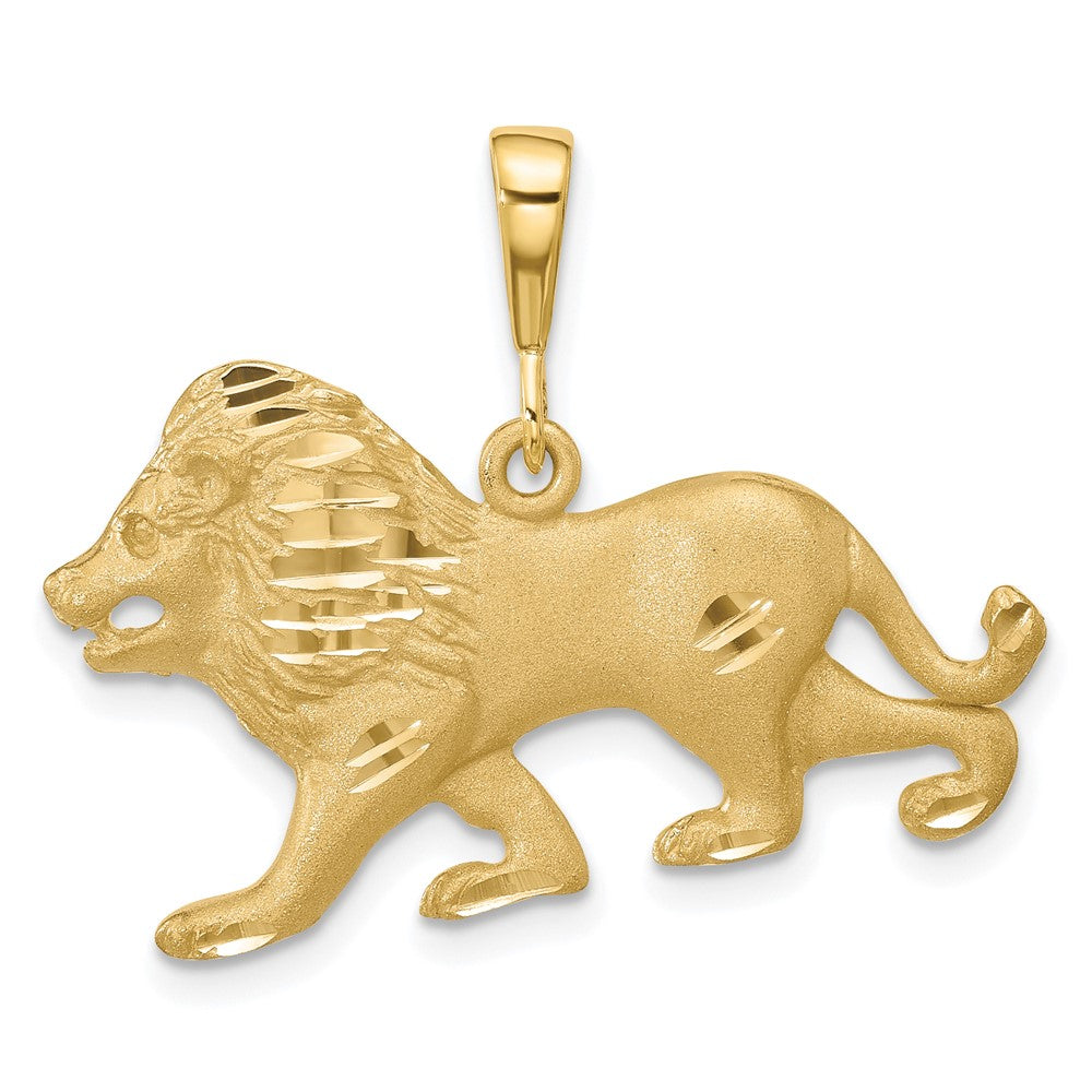 10k Yellow Gold 31 mm Lion Charm (3.09 grams)