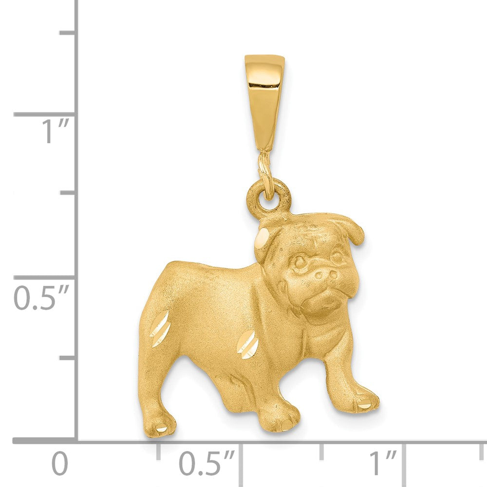 10k Yellow Gold 27 mm Dog Charm (2.47 grams)