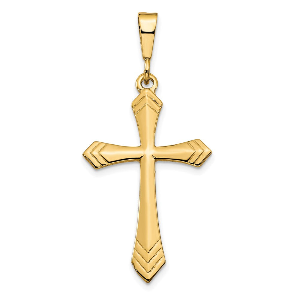 10k Yellow Gold 21 mm Cross Charm (1.67 grams)