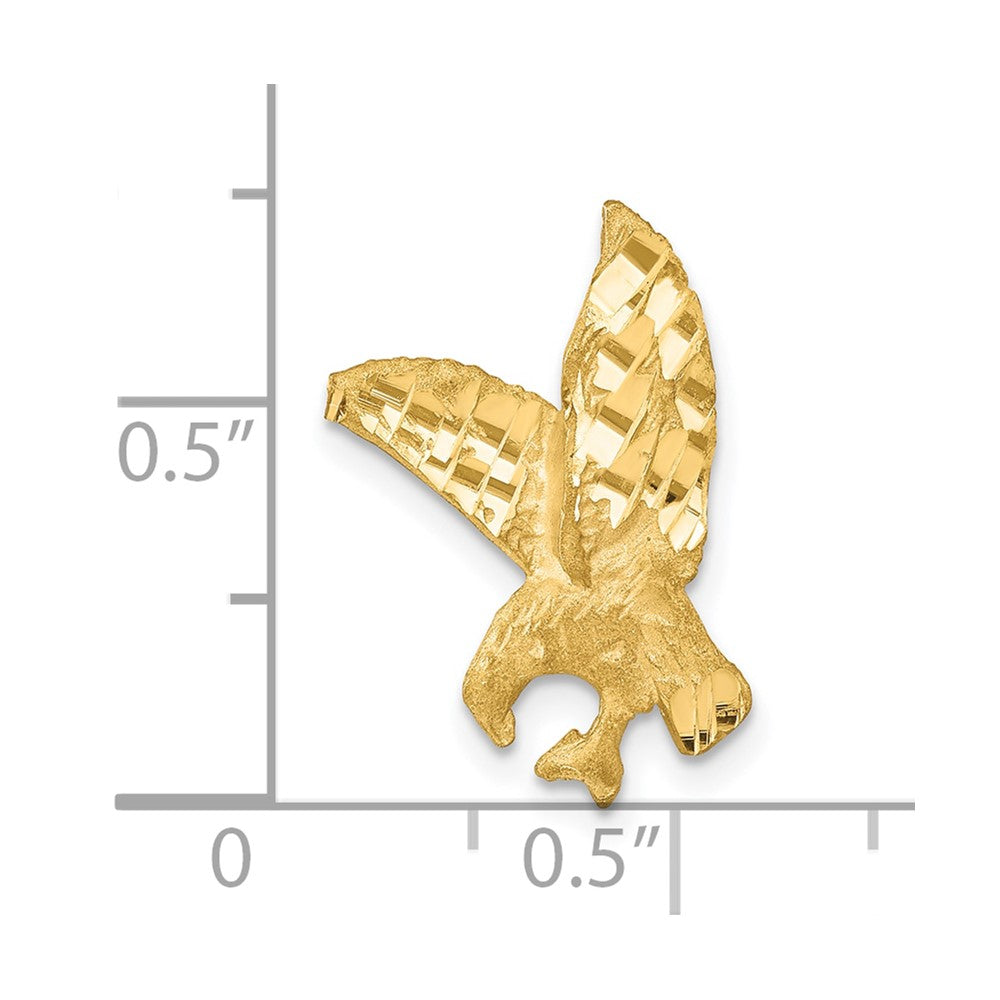 10k Yellow Gold 11 mm Eagle Charm (1.1 grams)