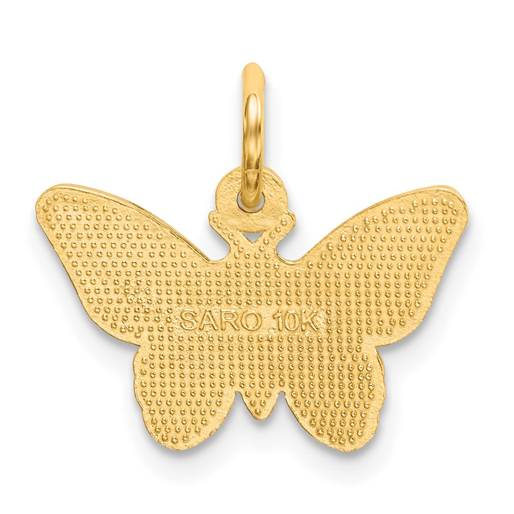 10k Yellow Gold 16 mm Butterfly Charm (1 grams)