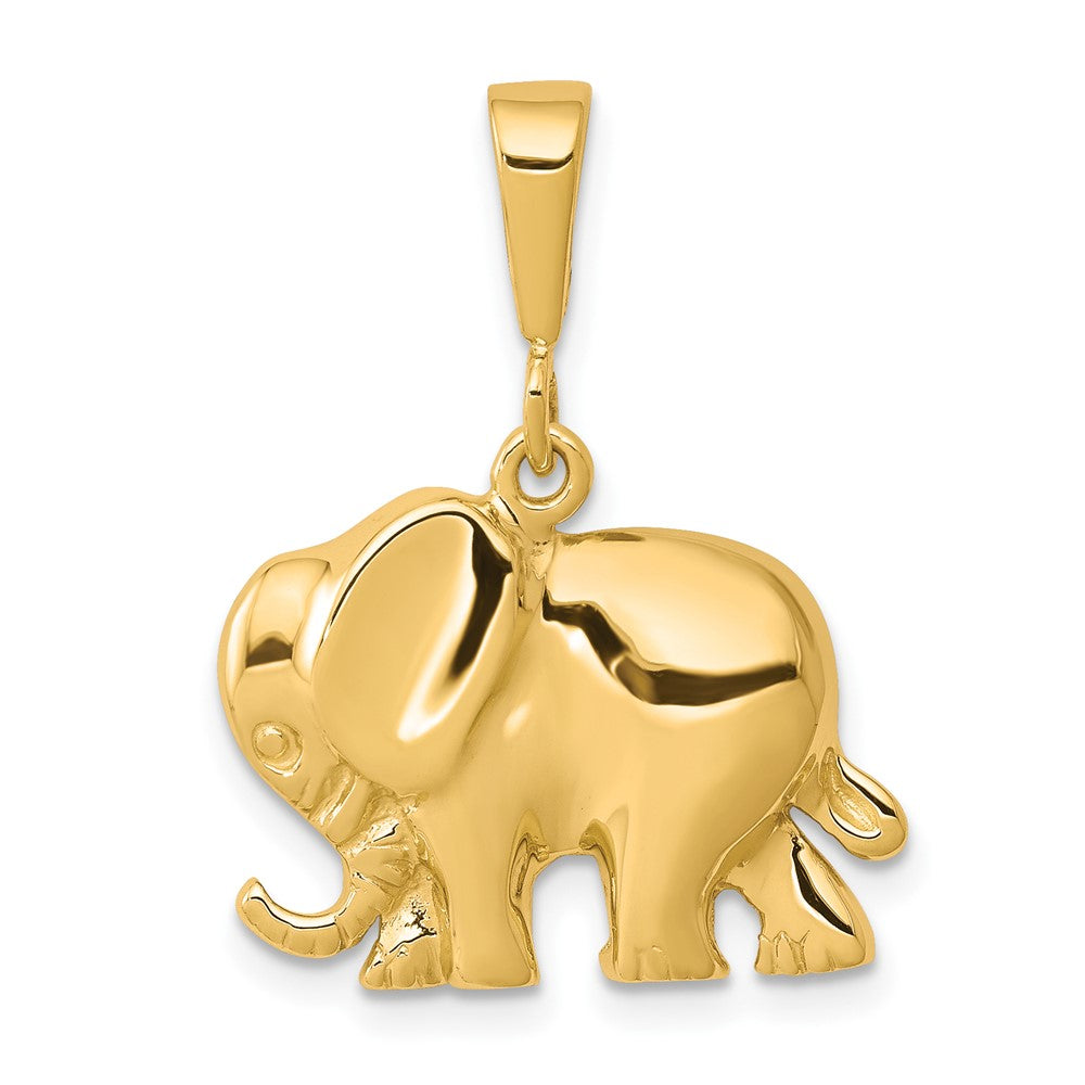 10k Yellow Gold 17 mm Elephant Charm (2.29 grams)