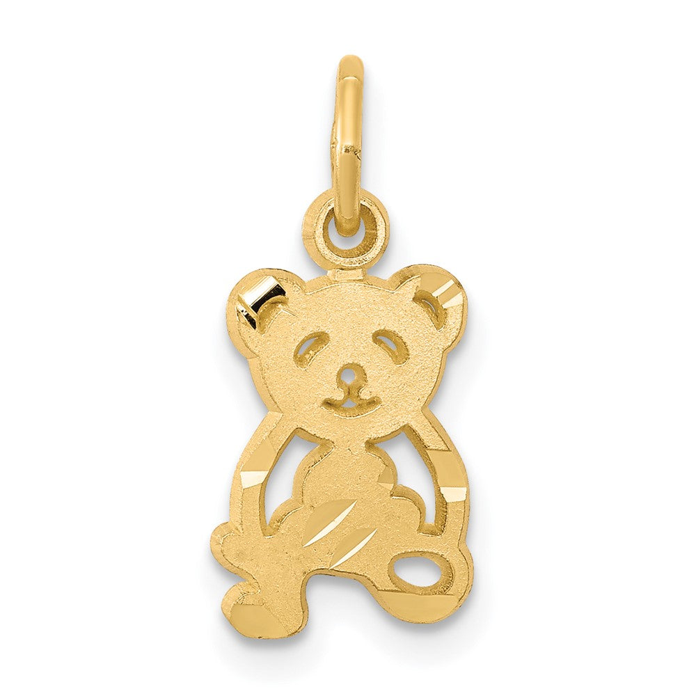 10k Yellow Gold 11 mm Teddy Bear Charm (0.67 grams)