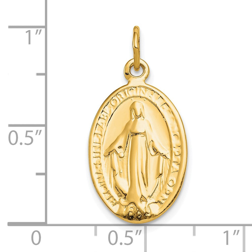 10k Yellow Gold 11 mm Miraculous Medal (1.89 grams)