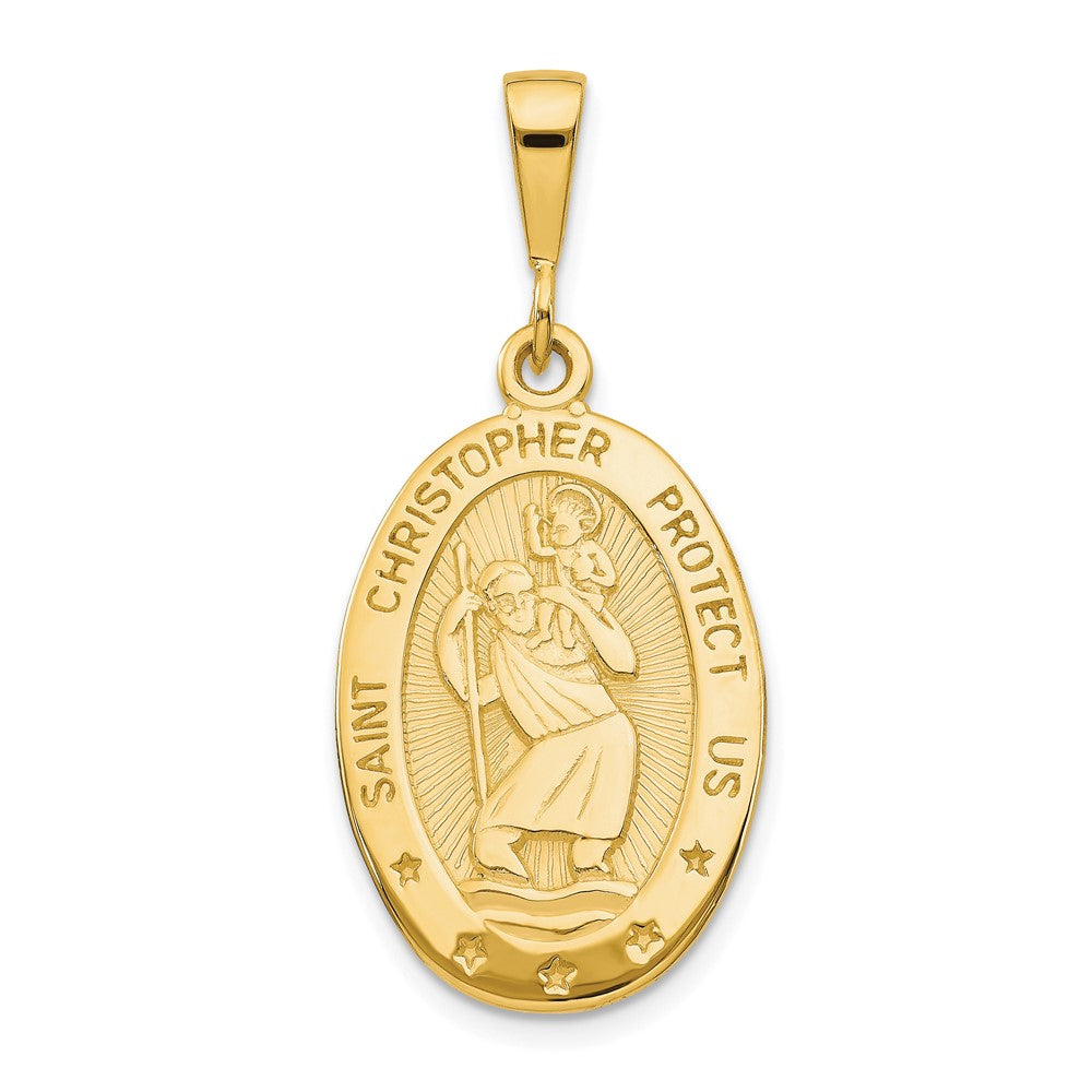 10k Yellow Gold 16 mm St. Christopher Medal (2.63 grams)