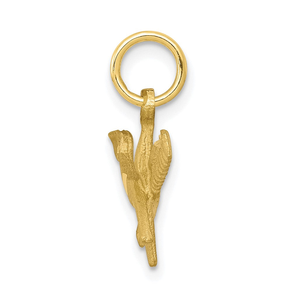 10k Yellow Gold 14 mm Comb and Scissors Charm (0.63 grams)