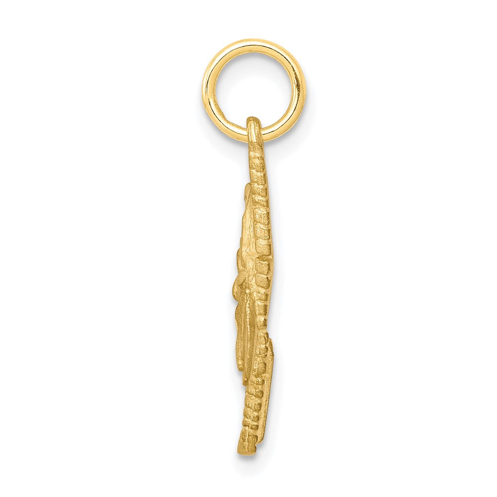 10k Yellow Gold 21 mm Comb and Scissors Charm (0.93 grams)