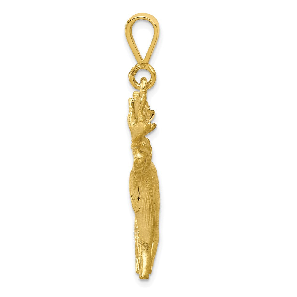 10k Yellow Gold 23 mm Moose Charm (4.17 grams)