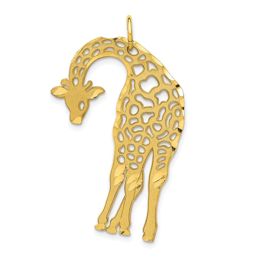 10k Yellow Gold 23 mm Giraffe Charm (2.02 grams)