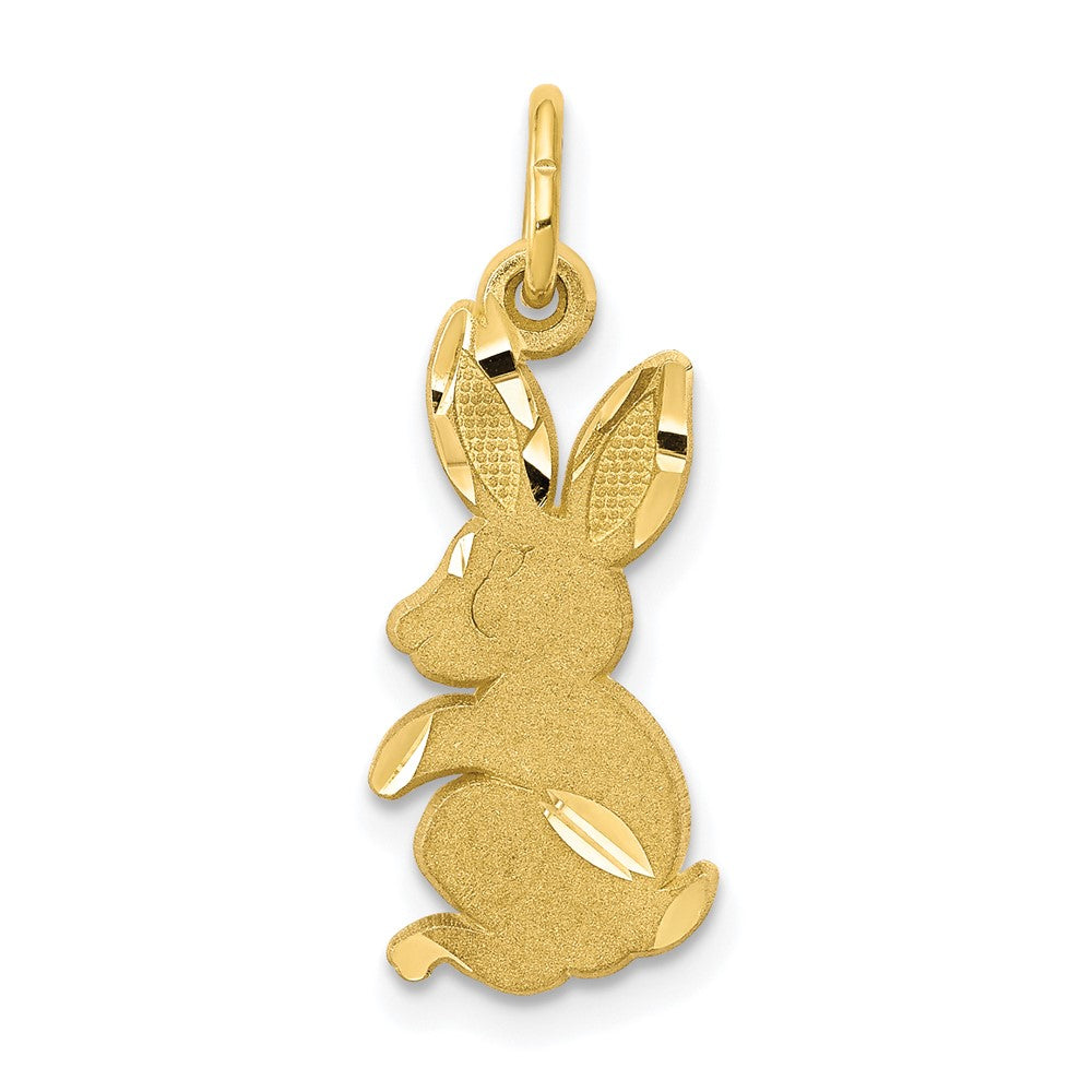 10k Yellow Gold 9 mm Baby Bunny Charm (0.9 grams)