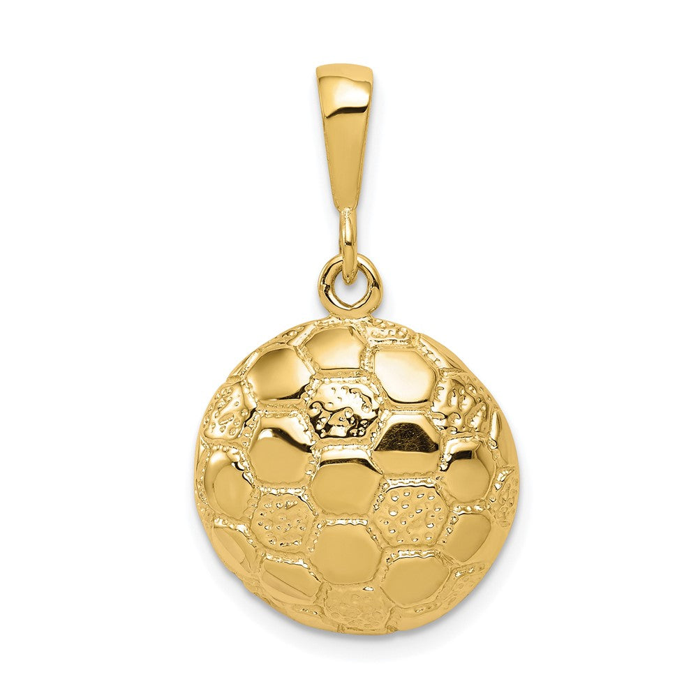 10k Yellow Gold 16 mm Soccer Ball Charm (2.69 grams)