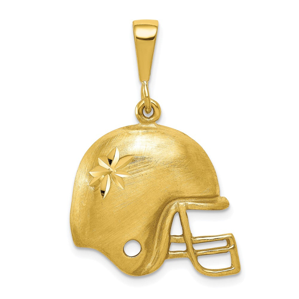 10k Yellow Gold 21 mm Football Helmet Charm (2.22 grams)