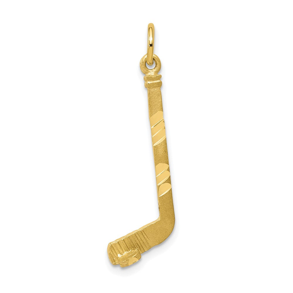 10k Yellow Gold 11 mm Hockey Stick Charm (0.84 grams)