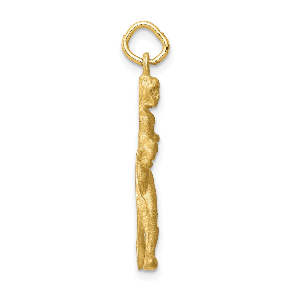 10k Yellow Gold 11 mm Solid Runner Charm (1.27 grams)