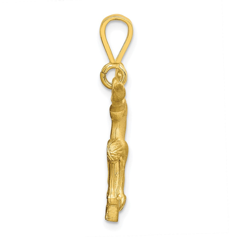 10k Yellow Gold 26 mm Solid Gymnast Charm (2.19 grams)