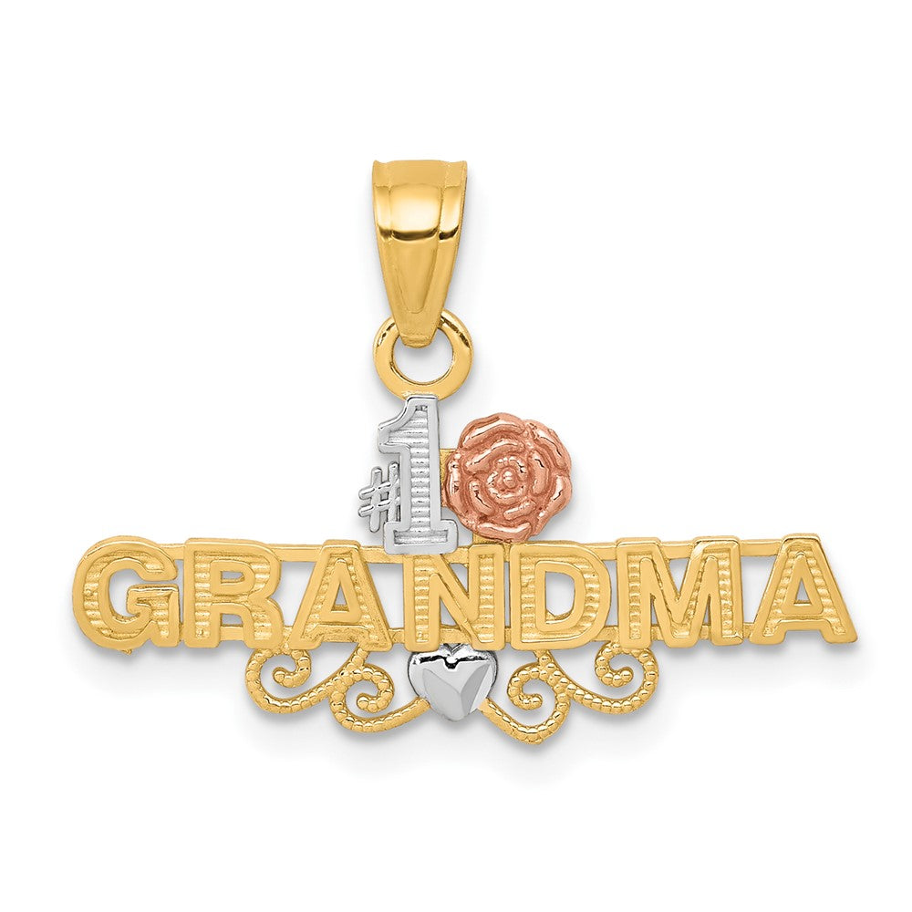 10k Two-tone 26 mm  #1 GRANDMA Charm (0.8 grams)