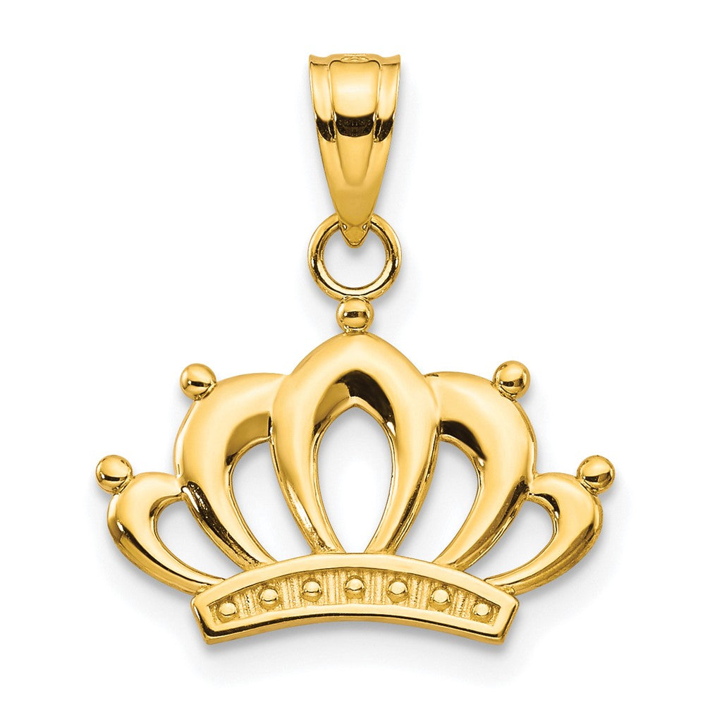 10k Yellow Gold 19 mm Crown Charm (0.61 grams)