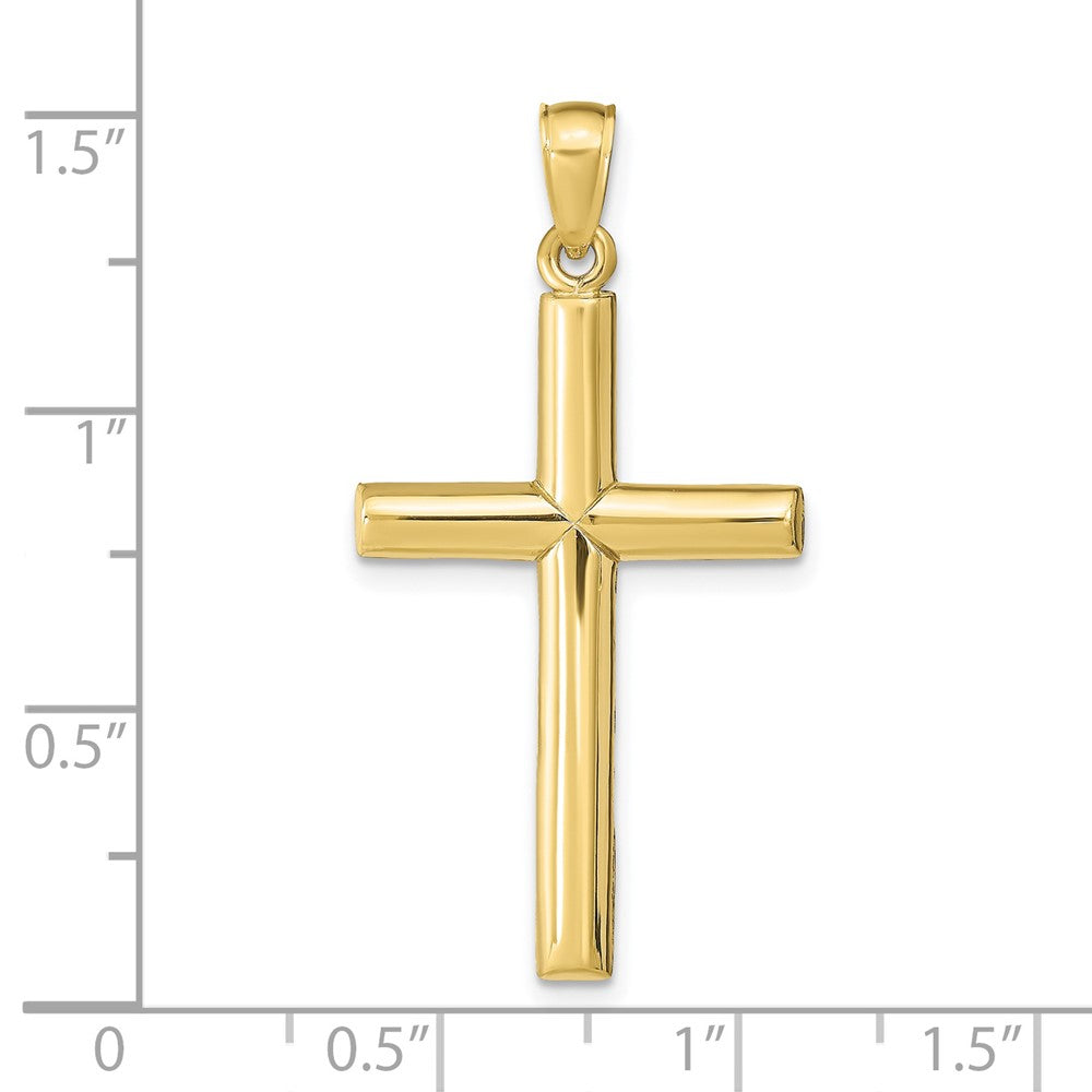10k Yellow Gold 18.5 mm Cross Pendant
