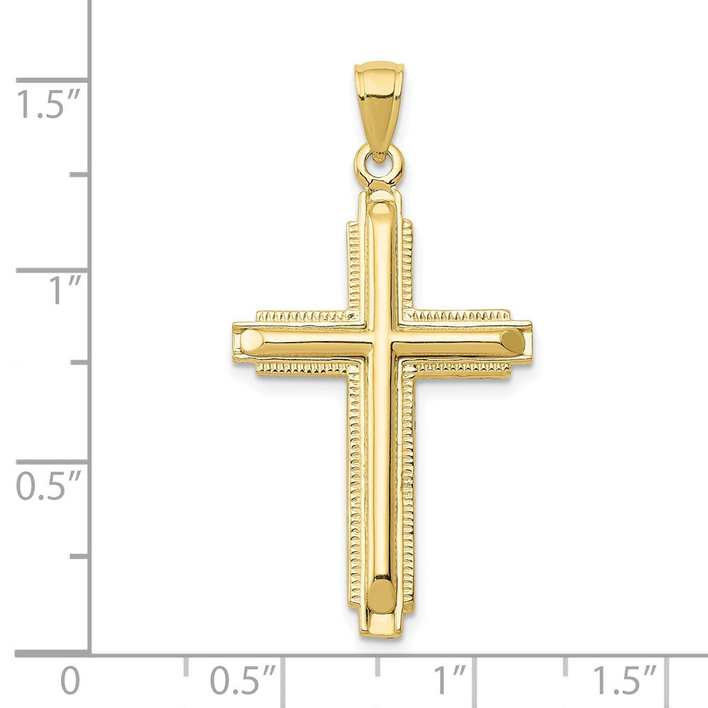 10k Yellow Gold 20 mm Cross Pendant (3.2 grams)