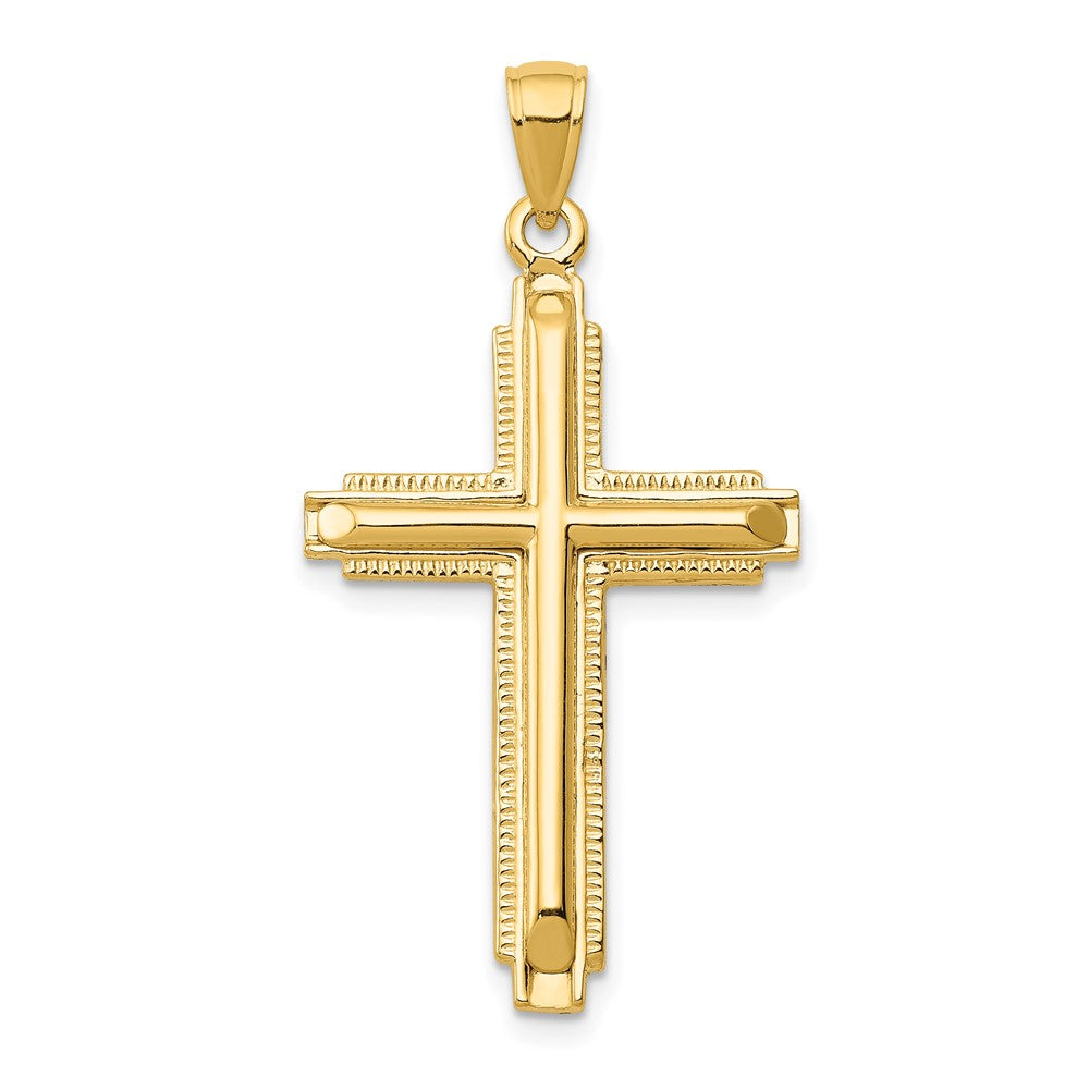 10k Yellow Gold 20 mm Cross Pendant (3.2 grams)