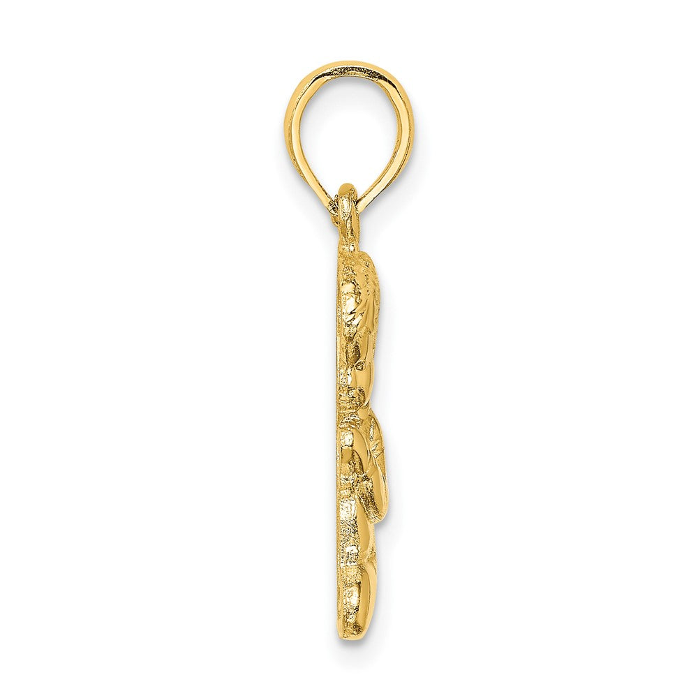 10k Yellow Gold 8.4 mm Praying Boy Charm (1.06 grams)