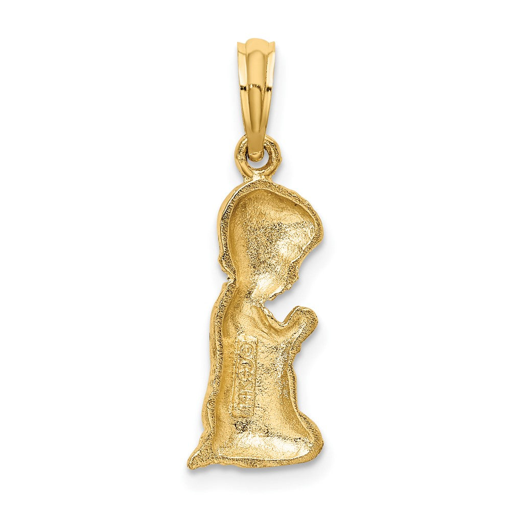 10k Yellow Gold 8.4 mm Praying Boy Charm (1.06 grams)
