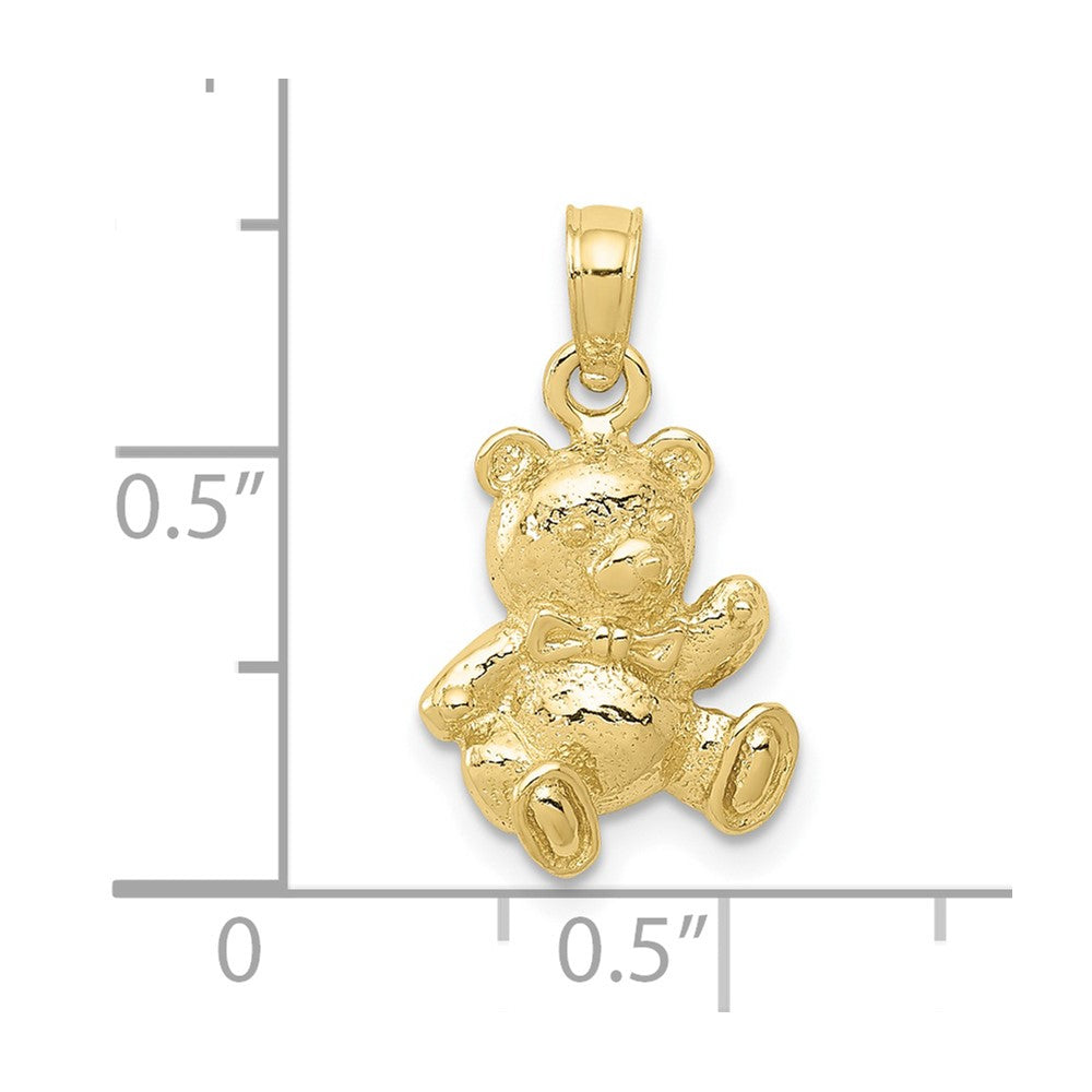 10k Yellow Gold 11 mm Teddy Bear Charm (1.18 grams)