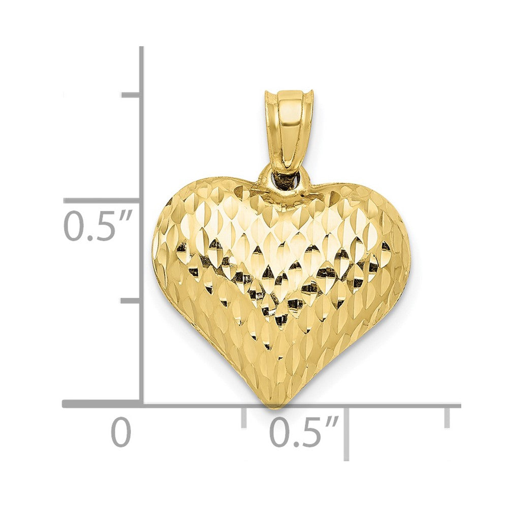 10K Yellow Gold Separable Heart Charm hotsell - 19mm x 15mm (Full Heart)