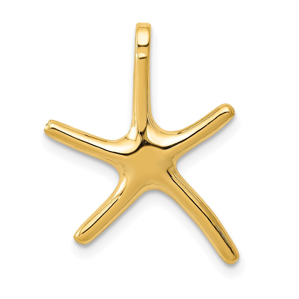 10k Yellow Gold 17 mm Dancing Starfish Charm (0.72 grams)