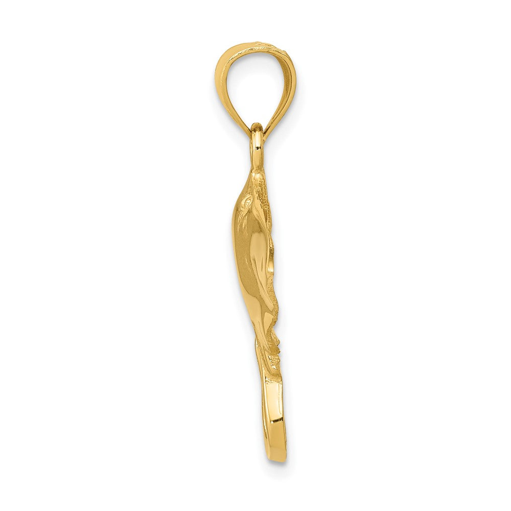 10k Yellow Gold 18 mm Stingray Pendant (1.19 grams)