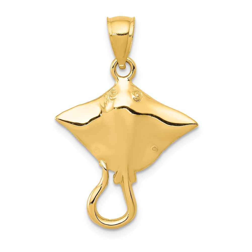 10k Yellow Gold 18 mm Stingray Pendant (1.19 grams)