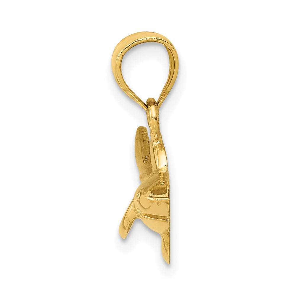 10k Yellow Gold 24 mm Shark Pendant (1.27 grams)