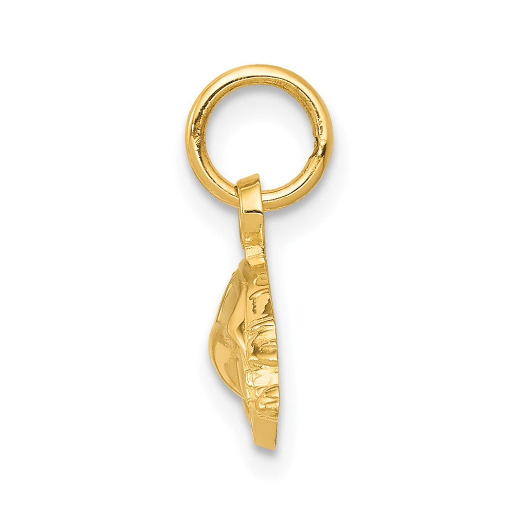 10k Yellow Gold 20 mm Car Charm (0.71 grams)