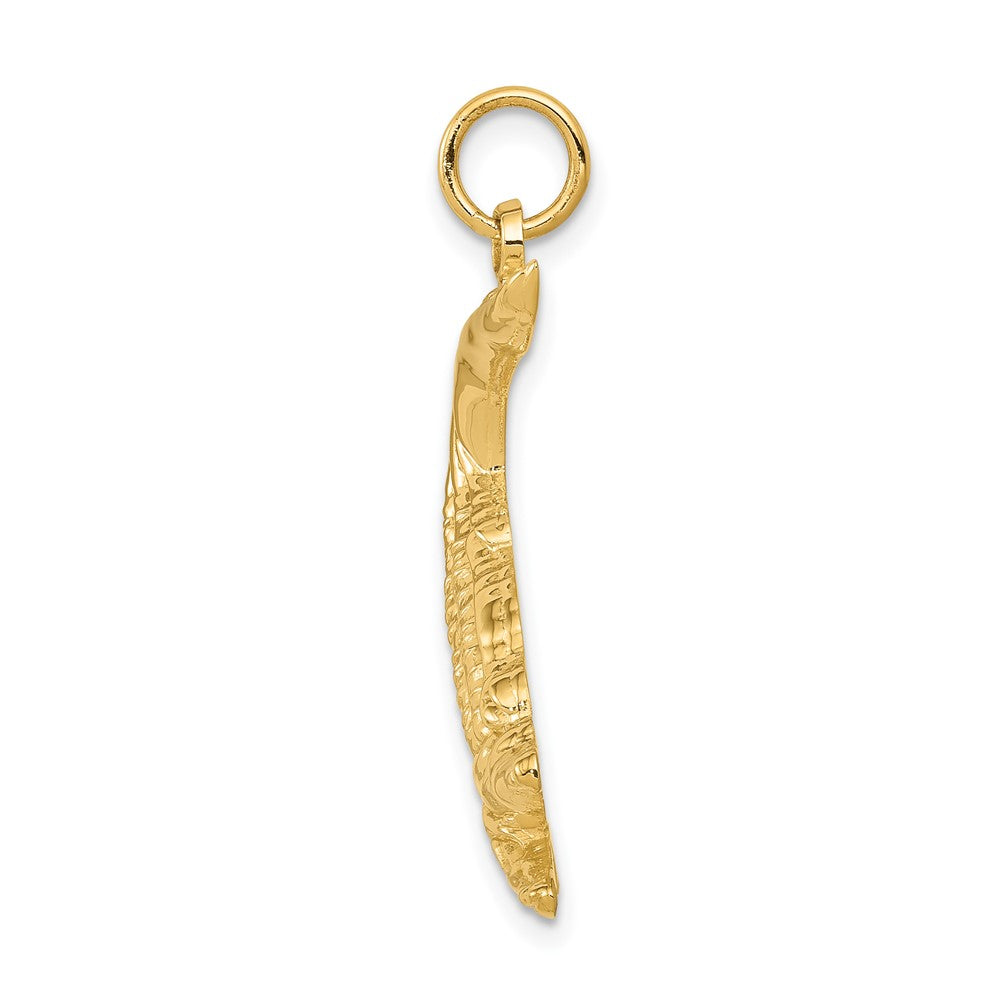 10k Yellow Gold 23 mm Alligator Charm (1.97 grams)