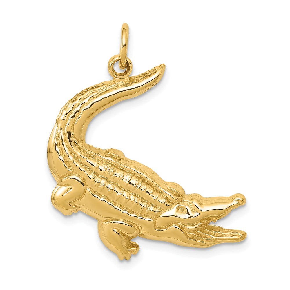 10k Yellow Gold 23 mm Alligator Charm (1.97 grams)