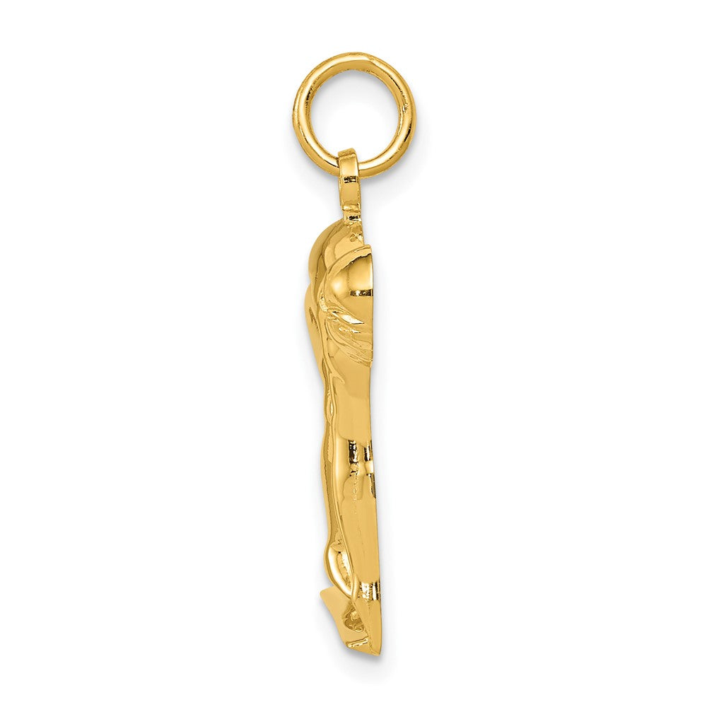 10k Yellow Gold 18 mm r/diver Charm (1.23 grams)