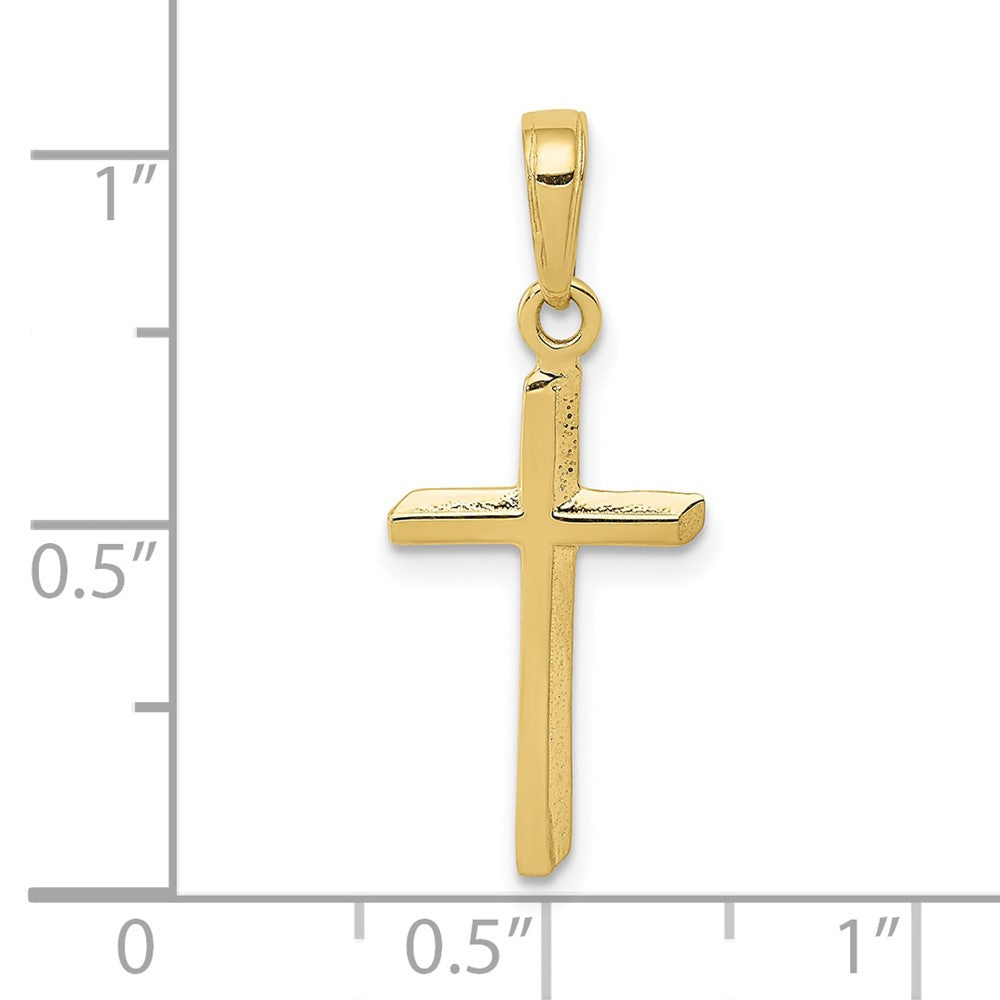 10k Yellow Gold 12 mm Polished Cross Pendant (0.55 grams)