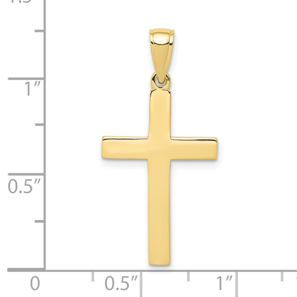 10k Yellow Gold 15 mm Polished Cross Pendant (1.36 grams)