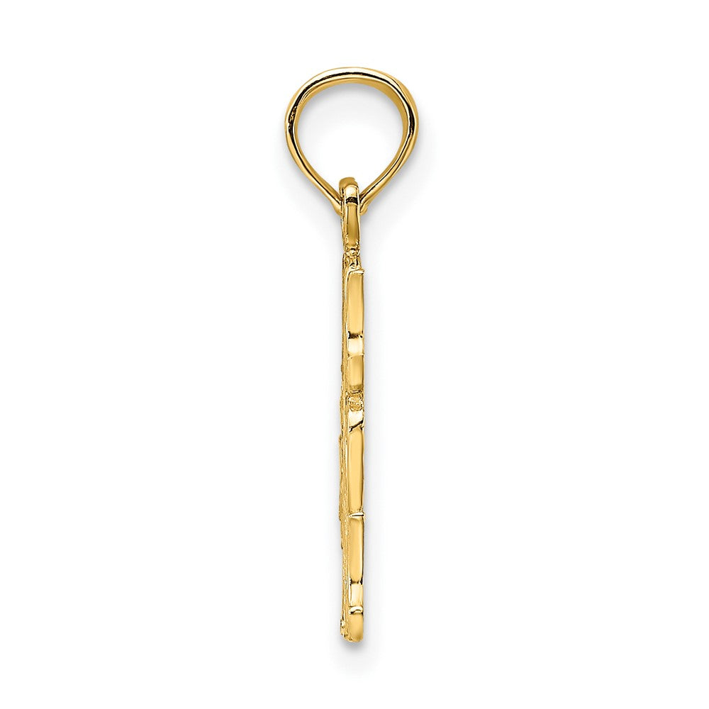 10k Yellow Gold 10.2 mm #1 MOM Pendant