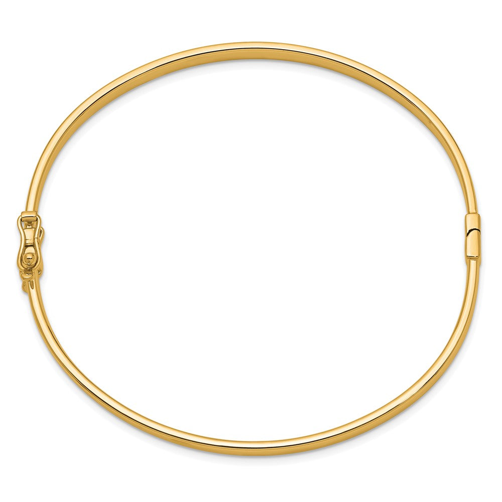 10k Yellow Gold 4 mm Hinged Bangle (5.11 grams)