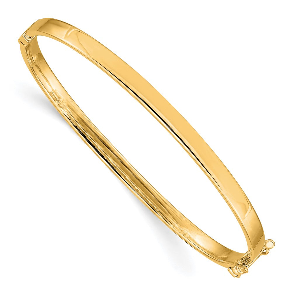 10k Yellow Gold 4 mm Hinged Bangle (5.11 grams)