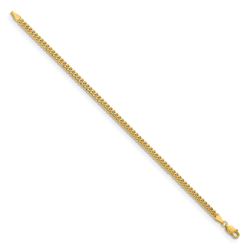 10k Yellow Gold 3.5 mm Solid Miami Cuban Chain (7.14 grams)