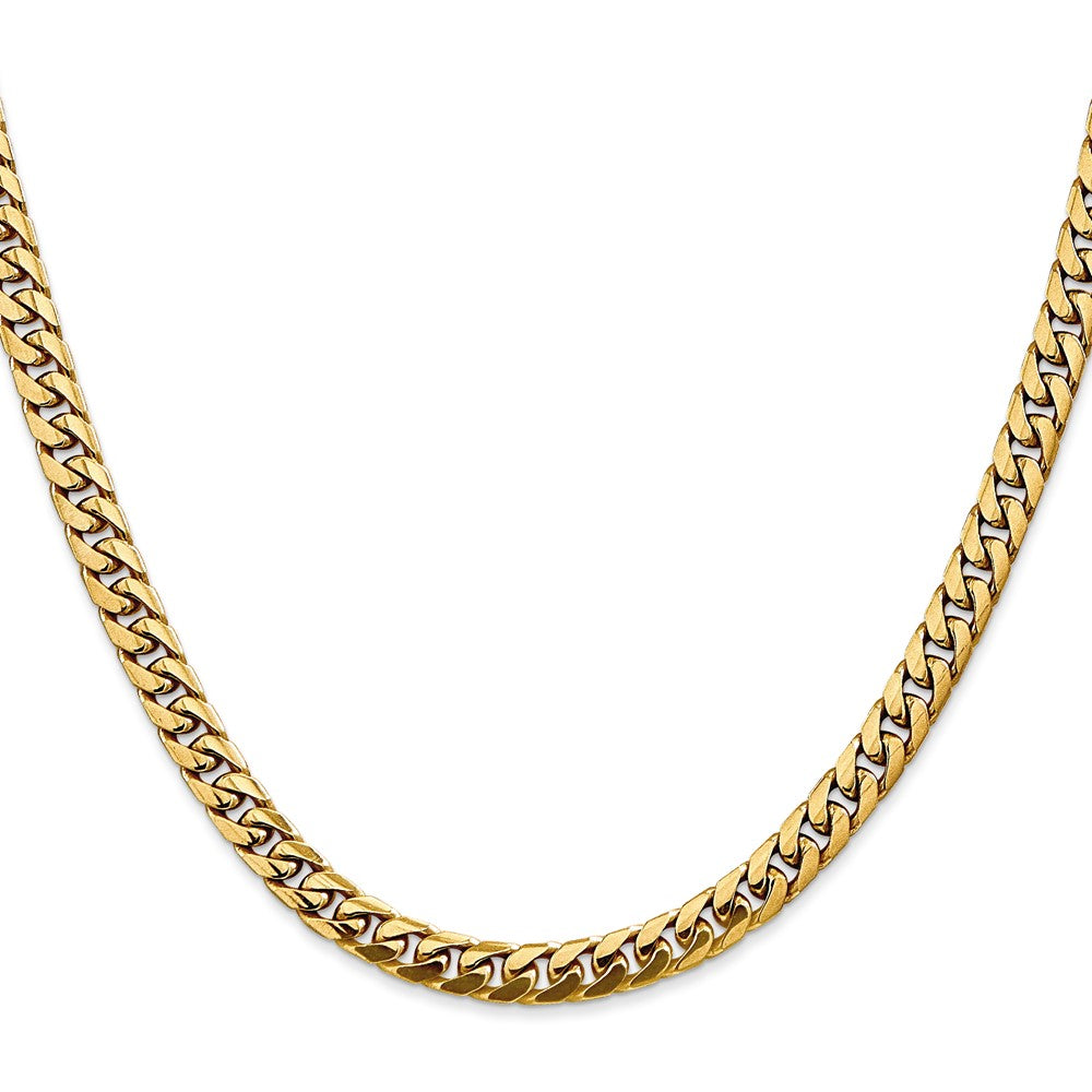 10k Yellow Gold 5 mm Solid Miami Cuban Chain