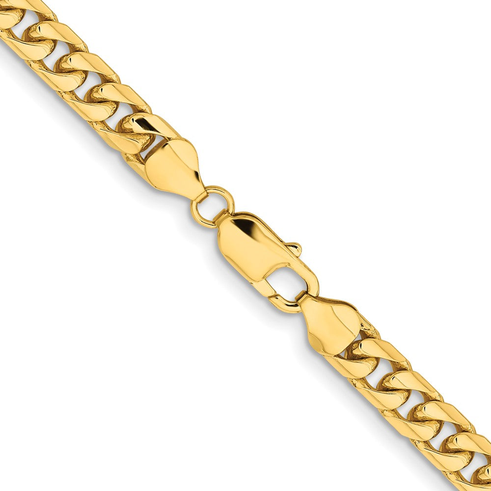 10k Yellow Gold 6.75 mm Solid Miami Cuban Chain
