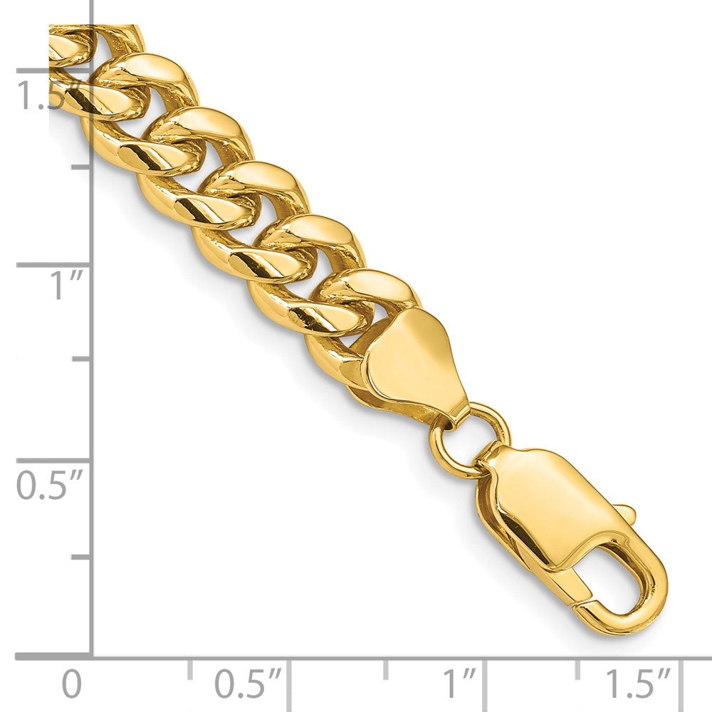 10k Yellow Gold 6.75 mm Solid Miami Cuban Bracelet (23.67 grams)