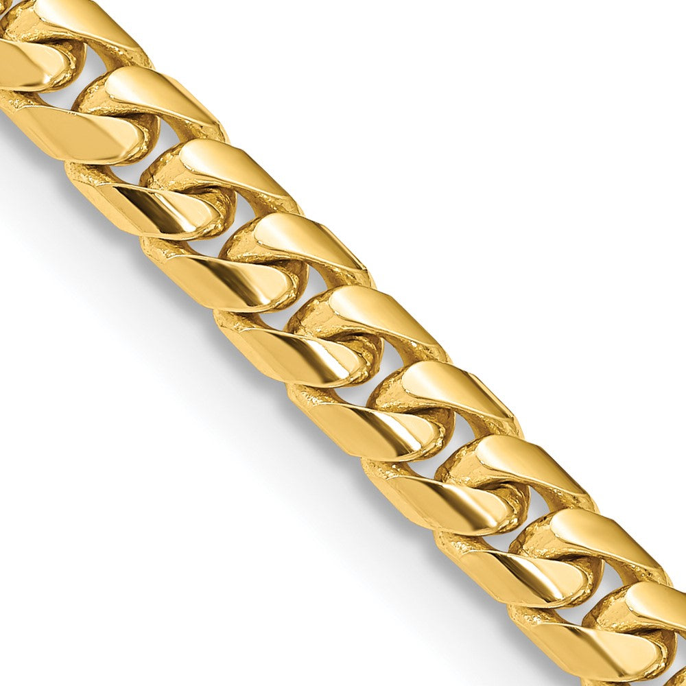 10k Yellow Gold 6.75 mm Solid Miami Cuban Chain