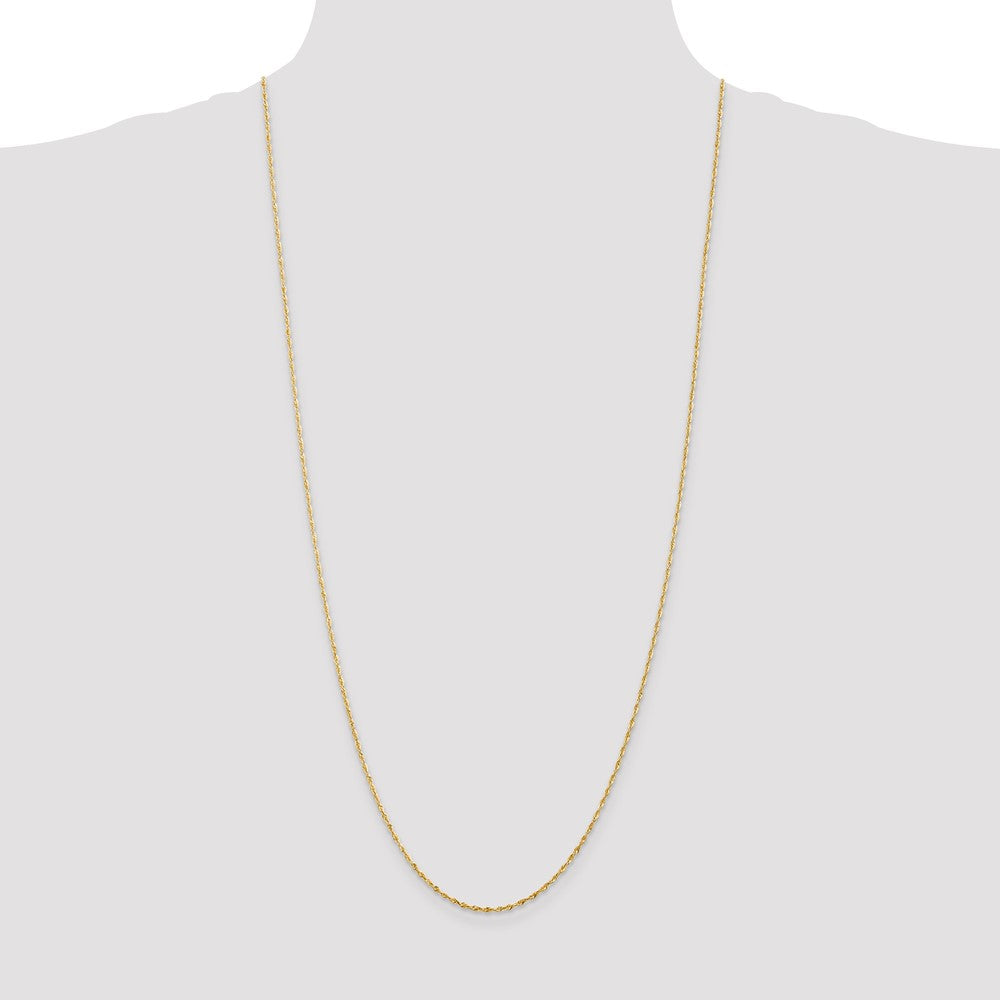 10k Yellow Gold 1.5 mm Extra-Light D/C Rope Chain