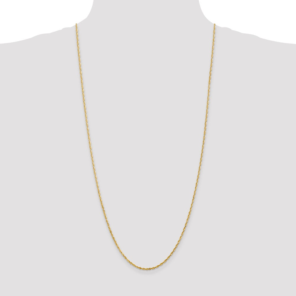 10k Yellow Gold 2 mm Extra-Light D/C Rope Chain (3.4 grams)