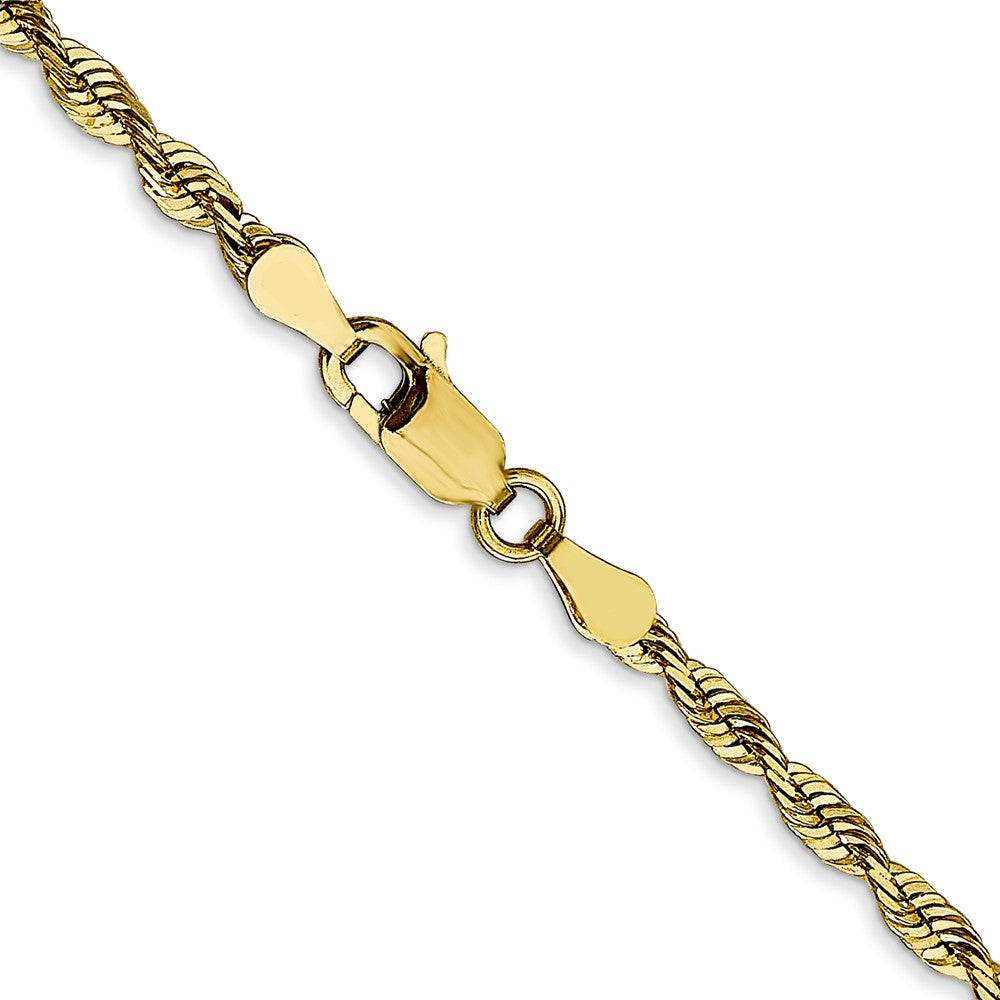 10k Yellow Gold 2.75 mm Extra-Light D/C Rope Chain (7.71 grams)